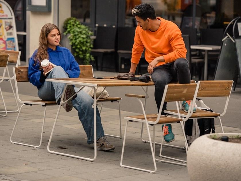 VESTRE Складной стол для общественных мест из стали и дерева April go sun-id-1387493 - Вид №4