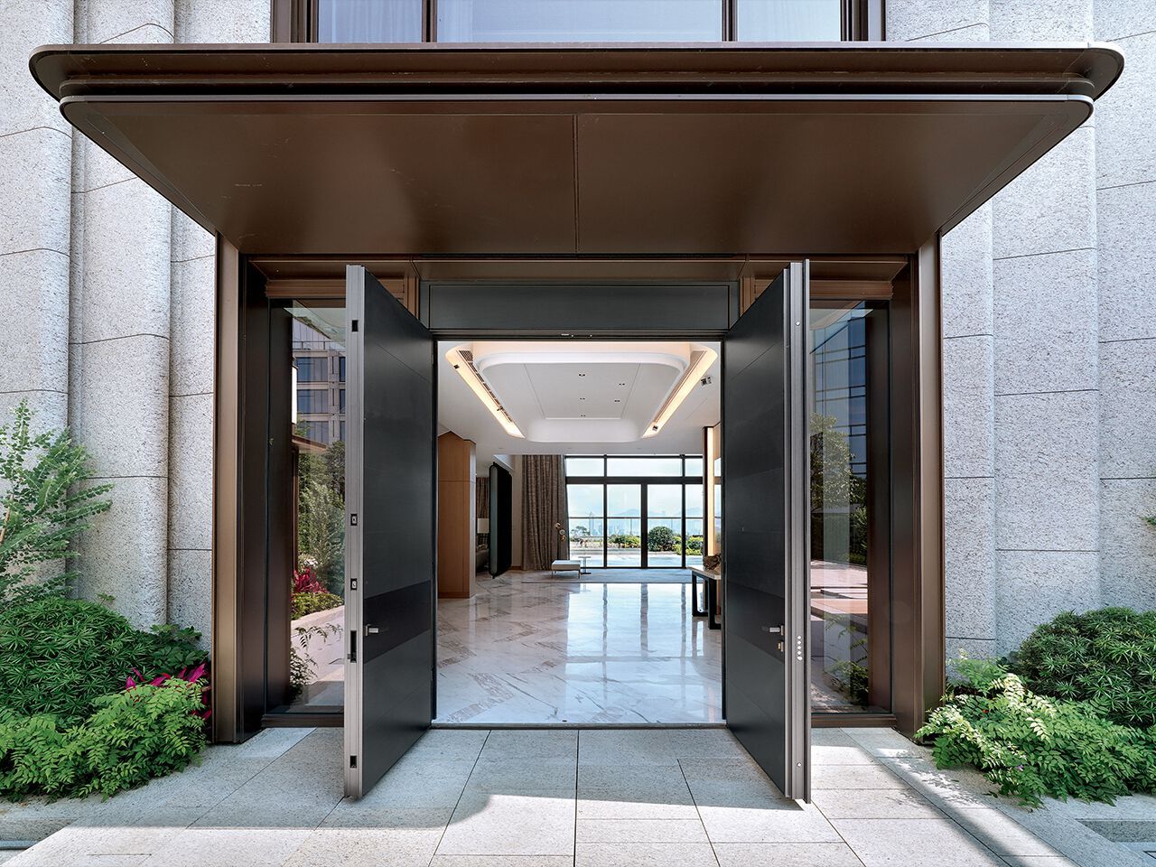 Бронированная входная дверь Laminam® Cor-Ten Oikos Tekno ARCH-00093969