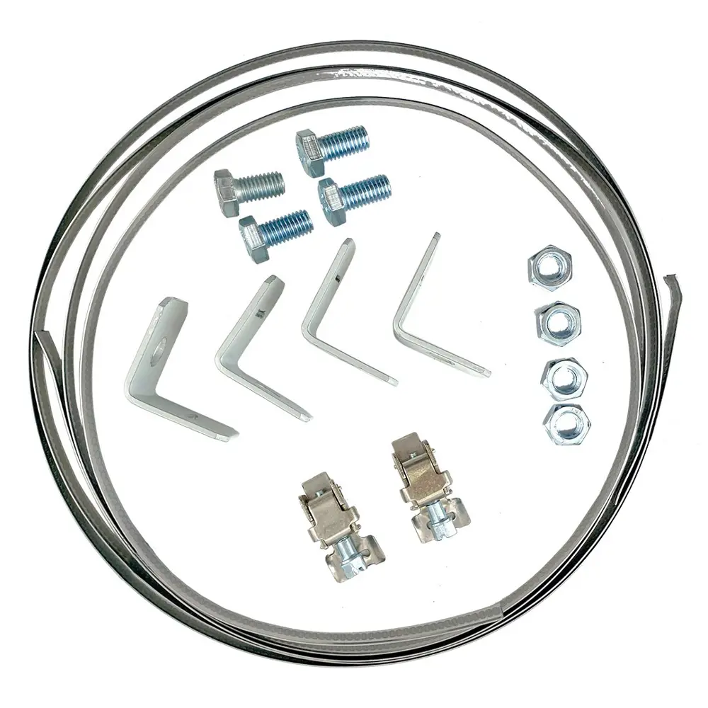 RUCELF Комплект крепления для круглых столбов с зажимами 82677982 STLM-0033868