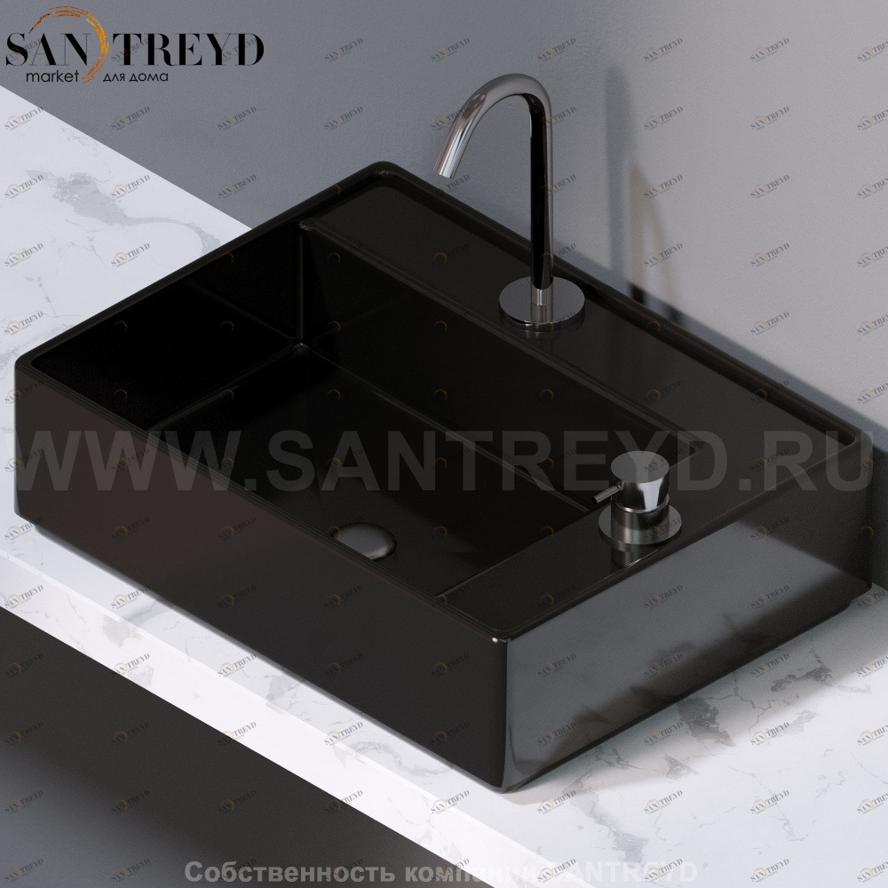 L640104 Накладная раковина на столешницу  прямоугольная A. e T. Italia Fly AeT ITALIA