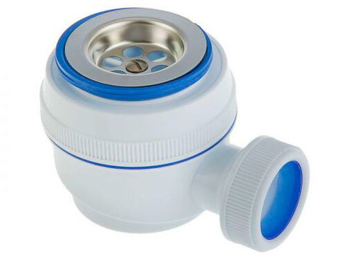 90199877 Сифон для душевого поддона VirPlast с нержавеющей чашкой D 70 мм STLM-0130580 VIRPLAST WIRQUIN