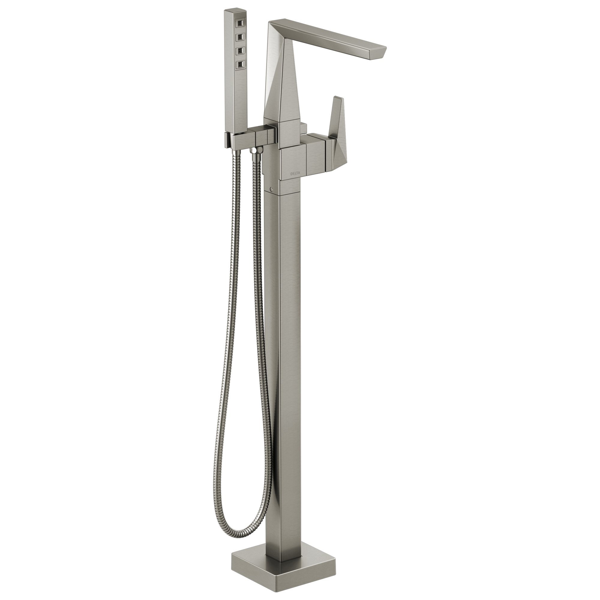 T4743-SSFL Накладка наполнителя ванны на полу с одной ручкой Delta Faucet Trillian Нержавеющая сталь 