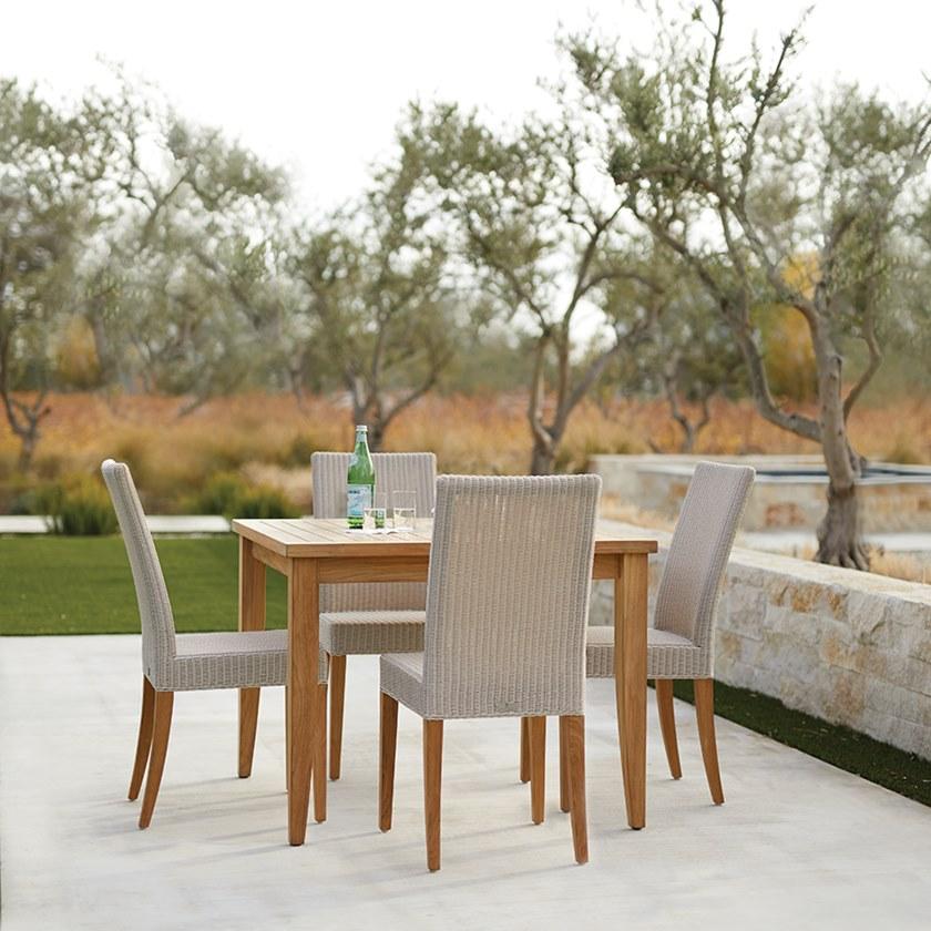 JANUS et Cie Квадратный обеденный стол из тика Relais sun-id-1354933 - Вид №3