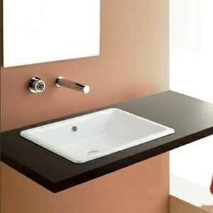 8032 Накладная раковина под столешницу  овальная Scarabeo Ceramiche