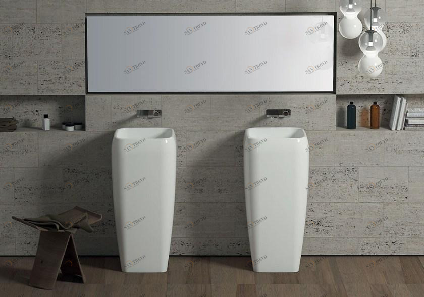 Подвесная раковина настенная овальная Ceramica Cielo SHUI белая sun-id-1368040