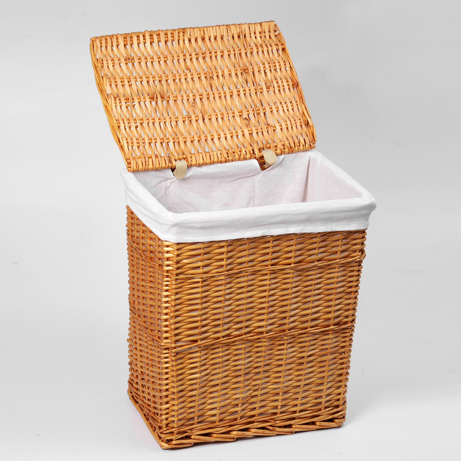 WB-370-M Ammer Плетеная корзина для белья с крышкой WasserKRAFT  - Вид №1