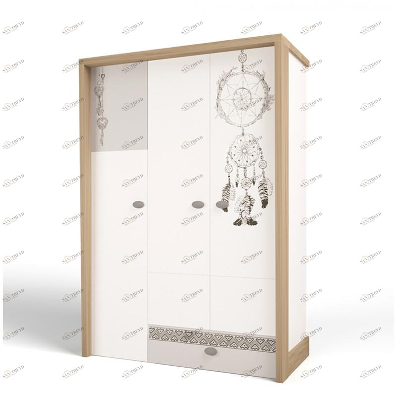 Шкаф угловой ABC-KING , гармошка MIX Ловец снов левый 4631148108615