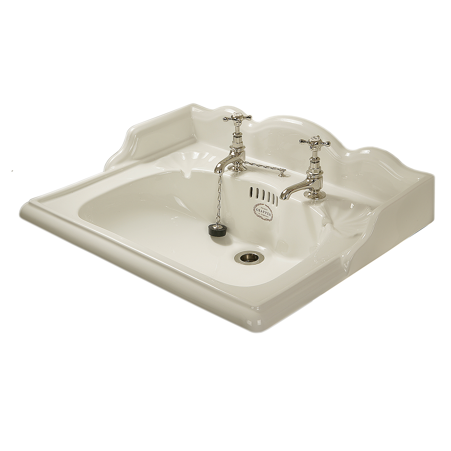 TCMB402L Раковина с двумя летками 635 мм Marlborough Thomas Crapper  - Вид №3