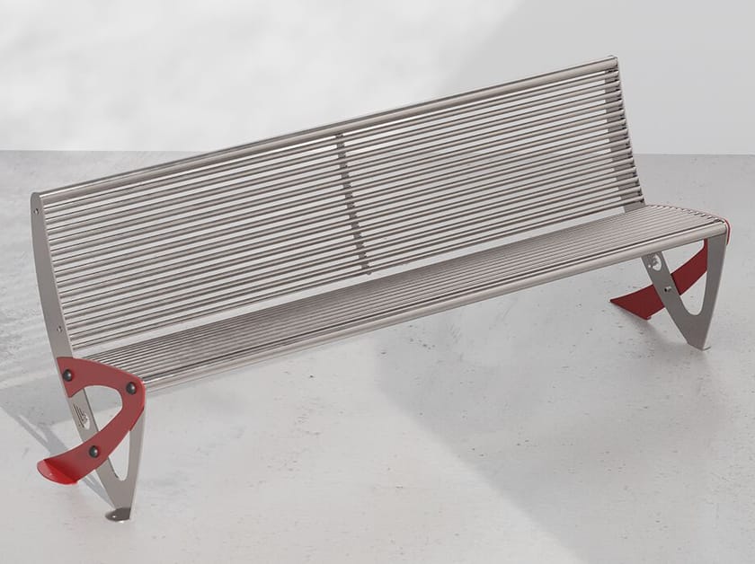 Металлическая скамья со спинкой DIMCAR ARCH-00024105