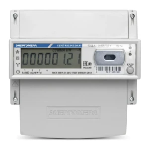 Счетчик электроэнергии 101004007011790 CE307 R33.145.ОA.N трехфазный двухтарифный цифровой 60 А на din-рейку