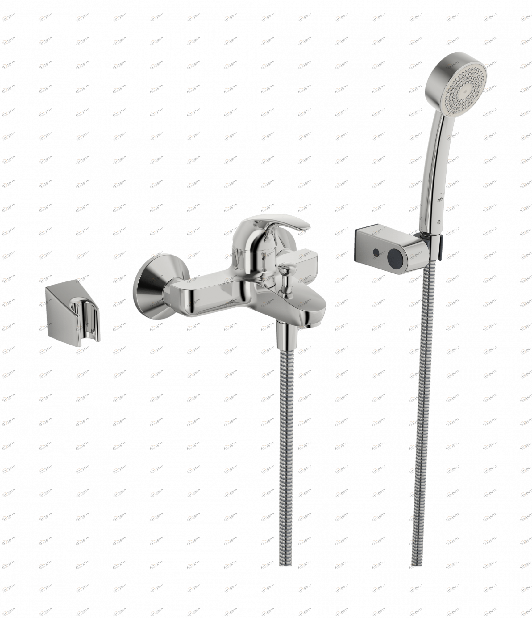 Oras 1448Y Cмеситель для ванны и душа 1448Y Polara Хром 