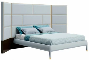 VOLPI Двуспальная кровать с мягким изголовьем Luigi volpi Lv-86005