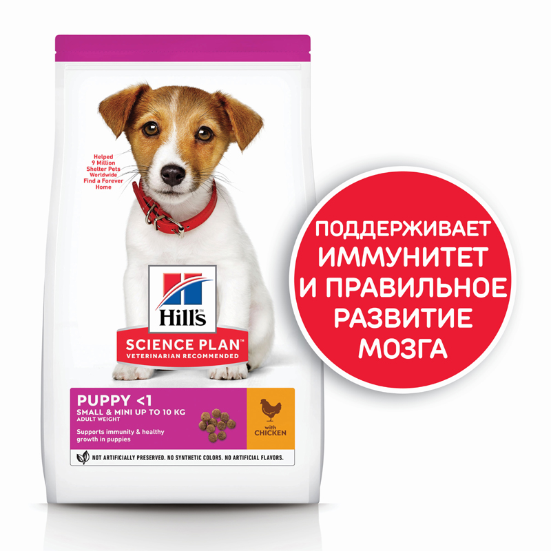 ПР0019714 Корм для щенков Hill"s для миниатюрных пород, курица,индейка сух. 300г Hill's  - Вид №1