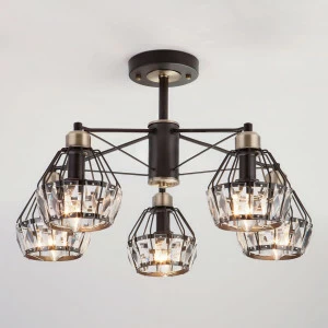 Потолочная люстра Eurosvet Lord 70075/5 черный EUROSVET LORD 184398 Черный