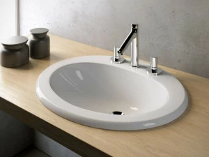 Lil4662101 Накладная раковина на столешницу  овальная Olympia Ceramica LAVABI D'ARREDO