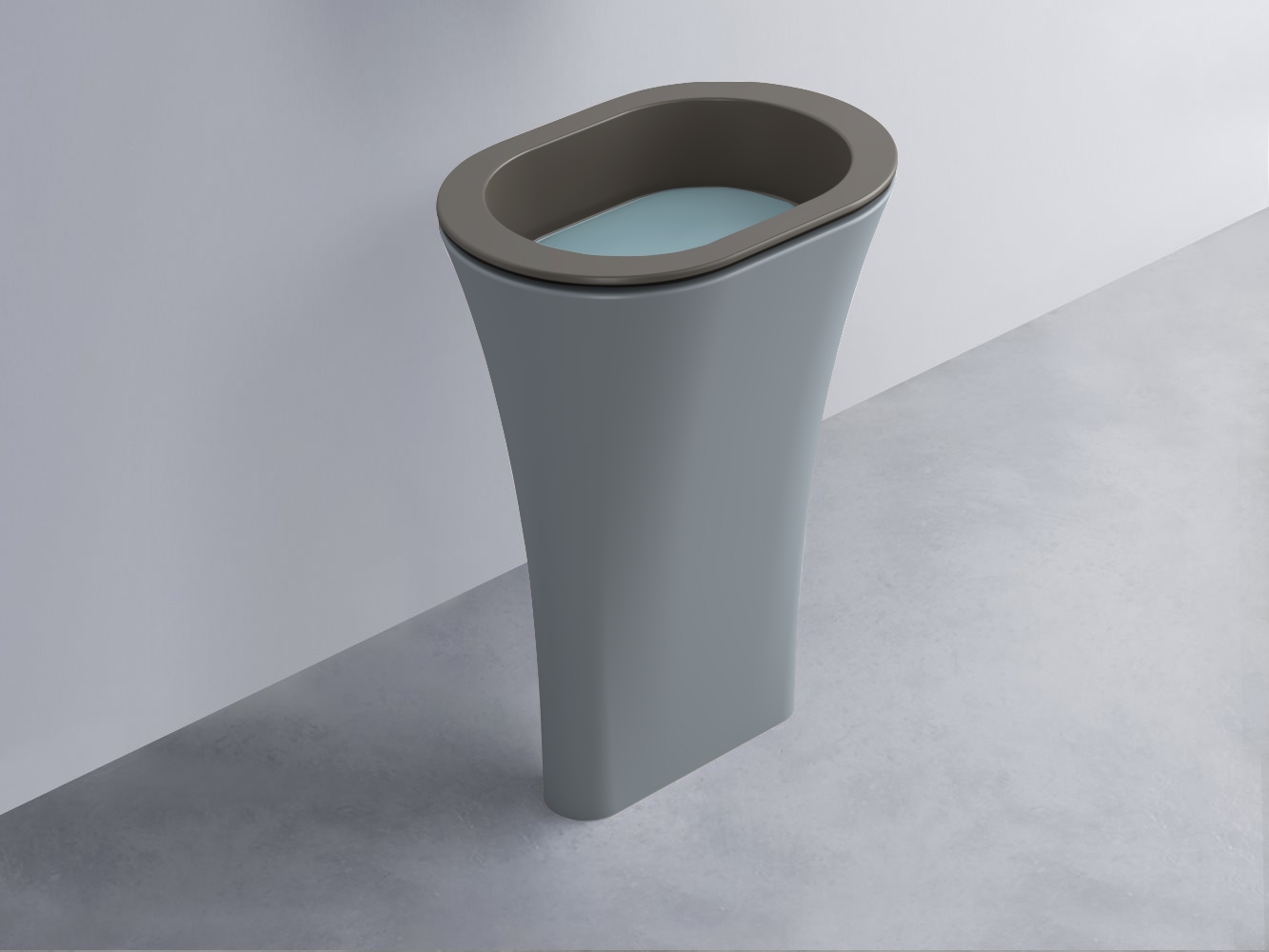 AMLA65-FN+AMPILO-PL+AMCOLO-BR Раковина Amedeo Ovale отдельностоящая cielo Enjoy + Amedeo Ceramica Cielo