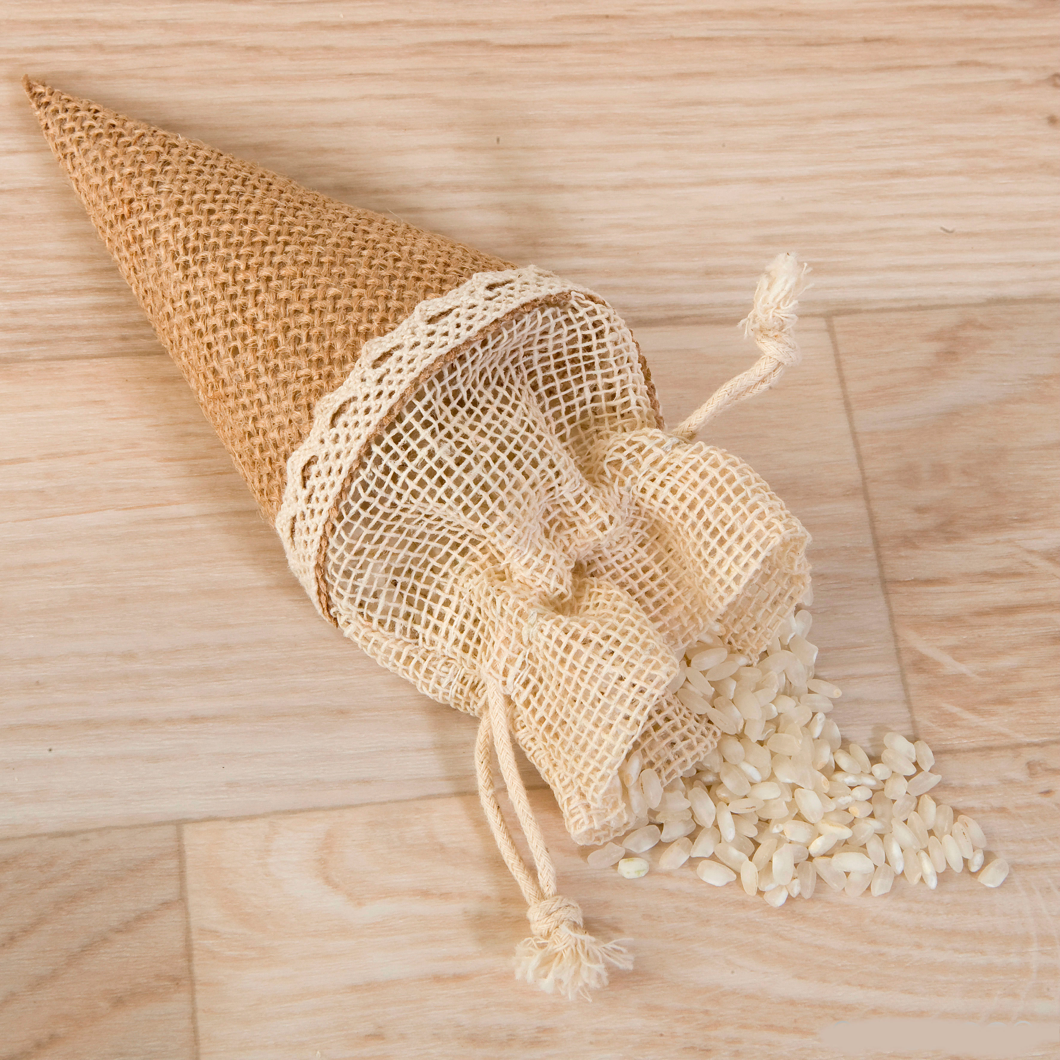 A458 Плетенные рожки, 12 Едениц Dekoraniaevents Bodas  - Вид №1