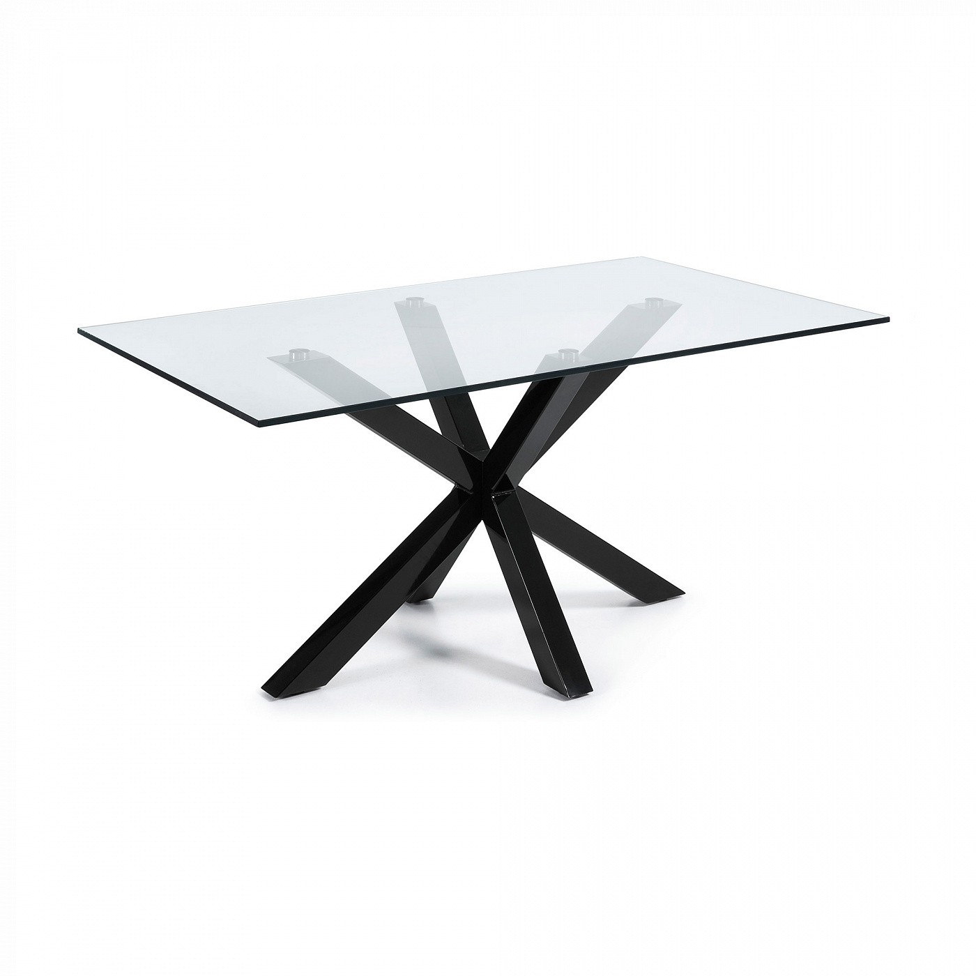 051166 Стол Arya 160x90 стекло черный La Forma Argo - Вид №3