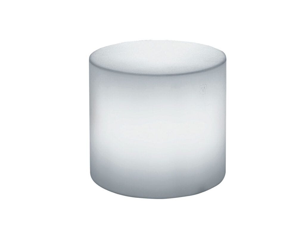 Низкий светящийся садовый стул из полиэтилена без спинки Lyxo Design блок ARCH-00031259