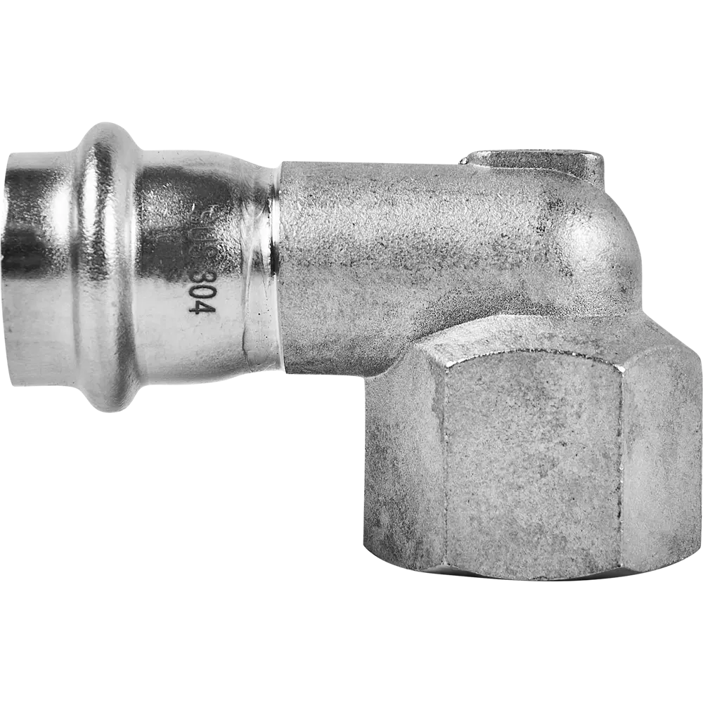 Угол переходной Rommer 3/4"x22 мм ВПр-ВР нержавеющая сталь STLM-2077836 - Вид №2