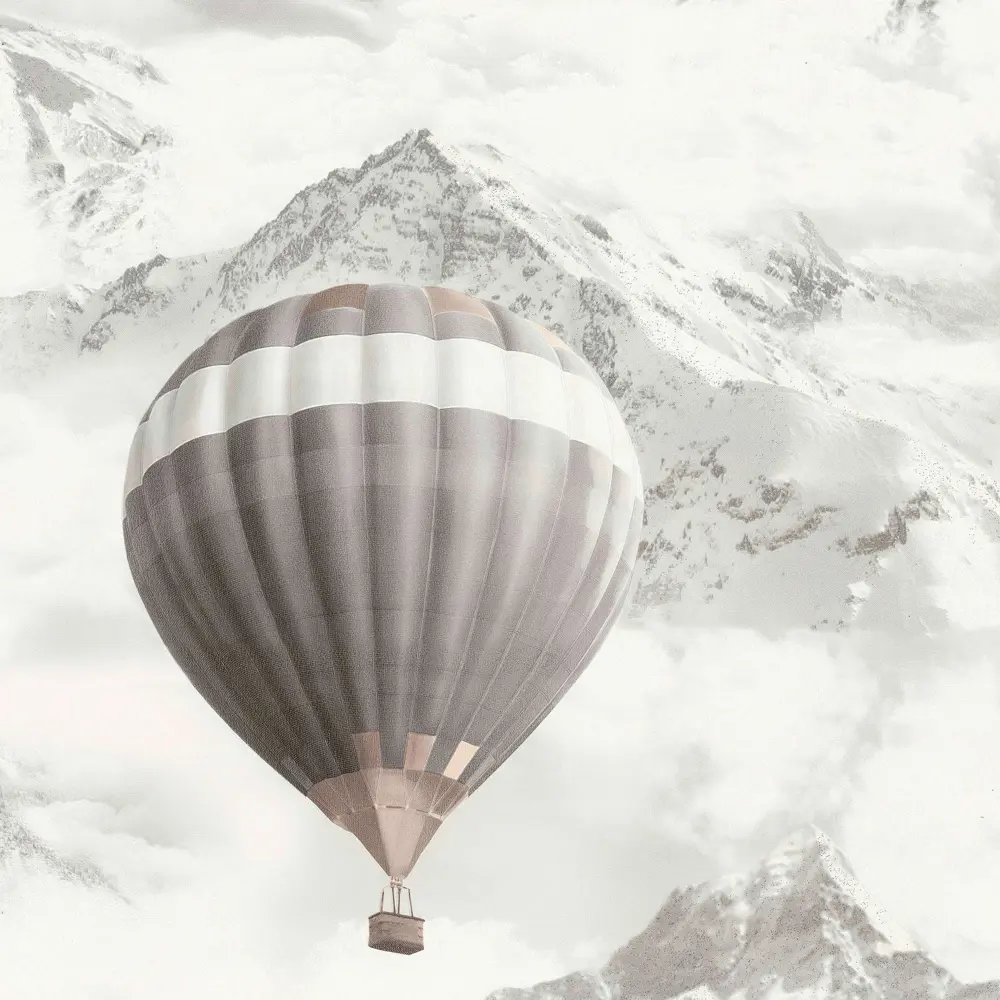 Артекс Флизелиновые обои «Воздушные шары» серые с облаками 1.06 м 89358803 STLM-0817782 - Вид №1