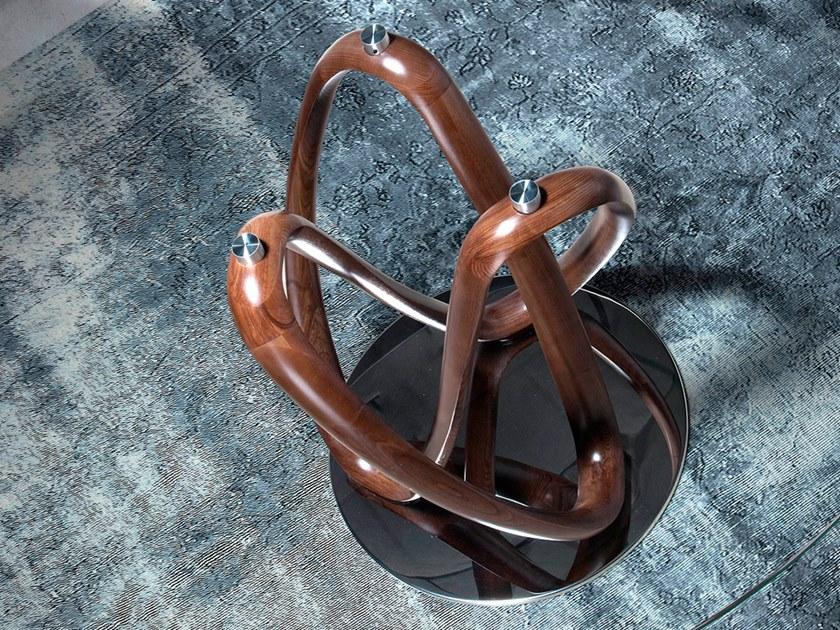 Angel Cerdá Круглый стол для гостиной из дерева и стекла Nature life 1021 Angel Cerda - Вид №4