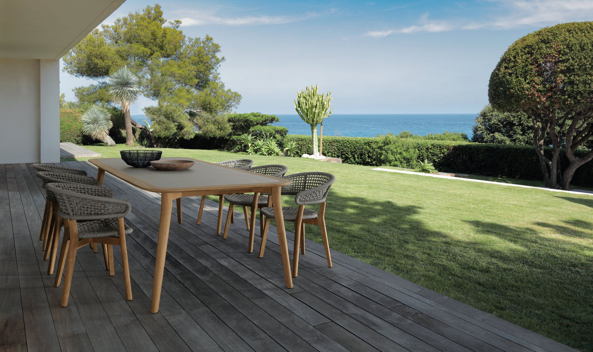 Морской веревочный садовый стул Talenti Лунный тик ARCH-00035275 - Вид №5