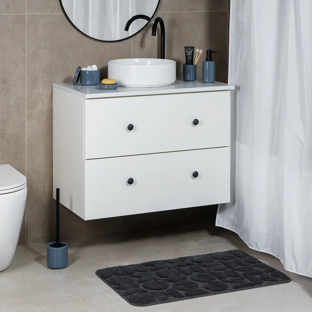 Ершик для унитаза MOROSHKA Nechakra - керамический аксессуар в сине-серой гамме 89384095 STLM-1566382 - Вид №5