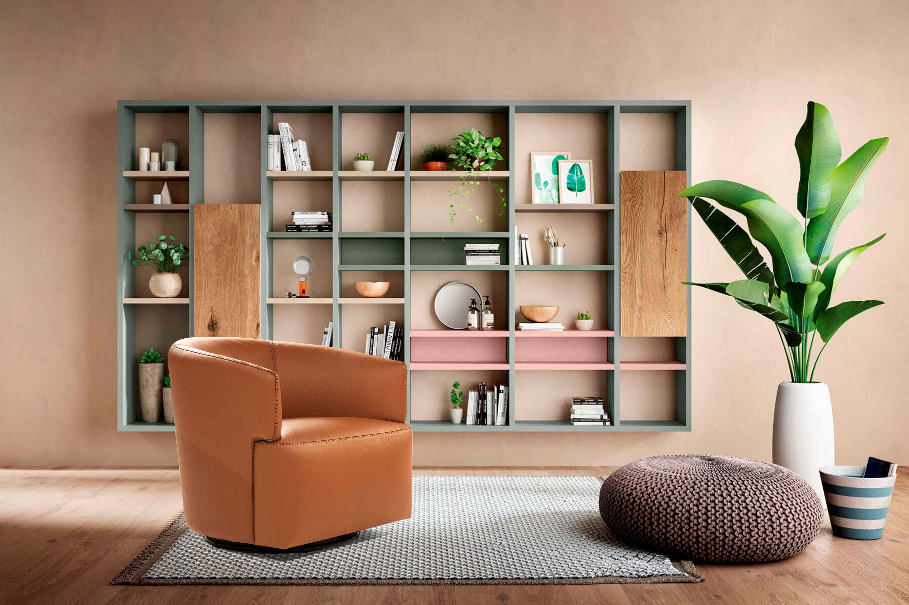 Тканевое вращающееся кресло Calia Italia премиум ARCH-00138725 - Вид №3