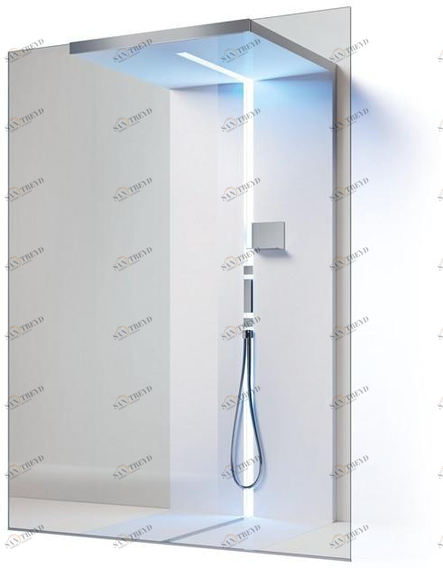 Gruppo Treesse Прямоугольная душевая кабина из стекла Sistema doccia sun-id-1463134