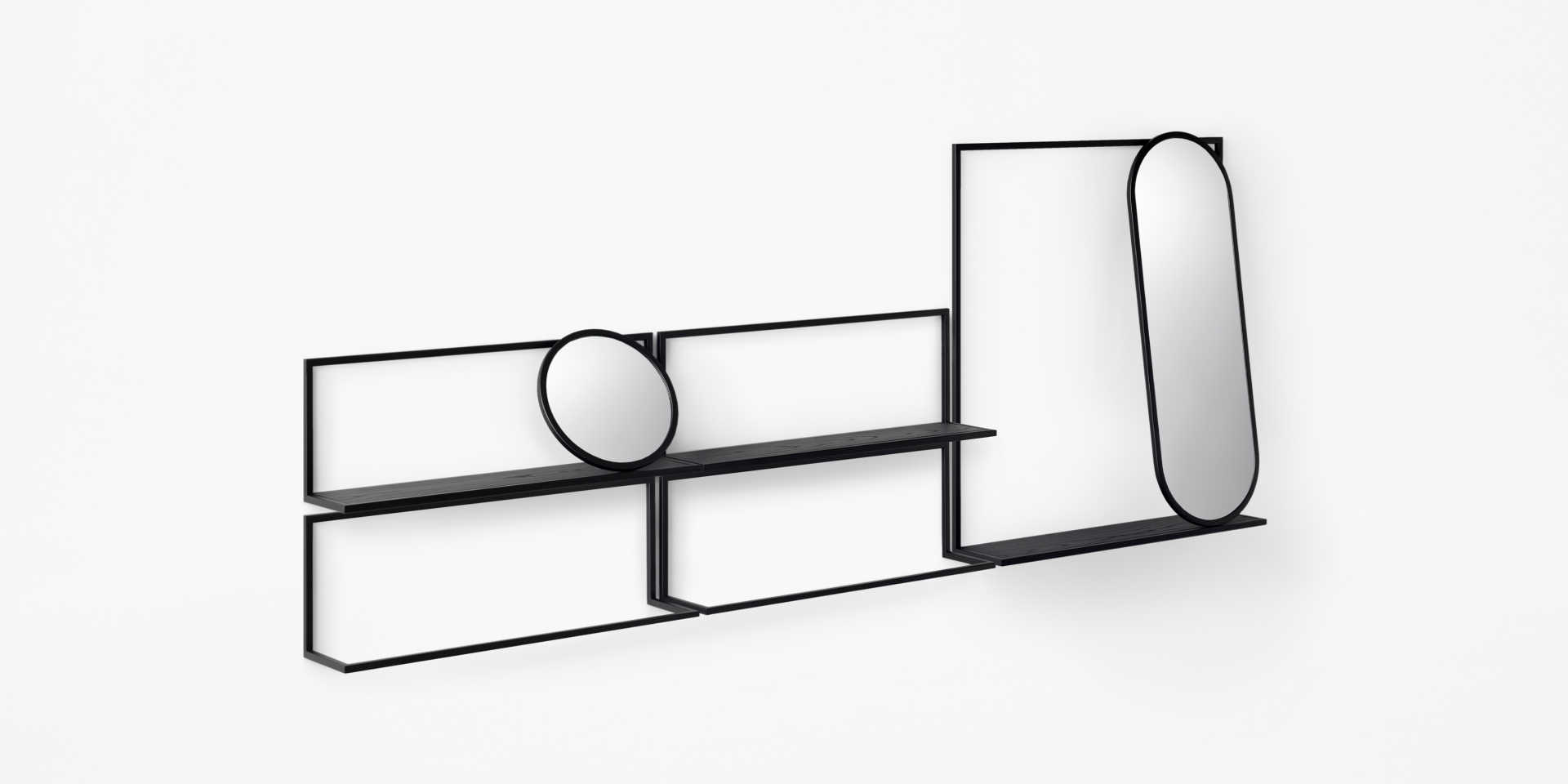 Каркас настенного зеркала маленькое с доской Stellar Works FR-M121-S Frame - Вид №2