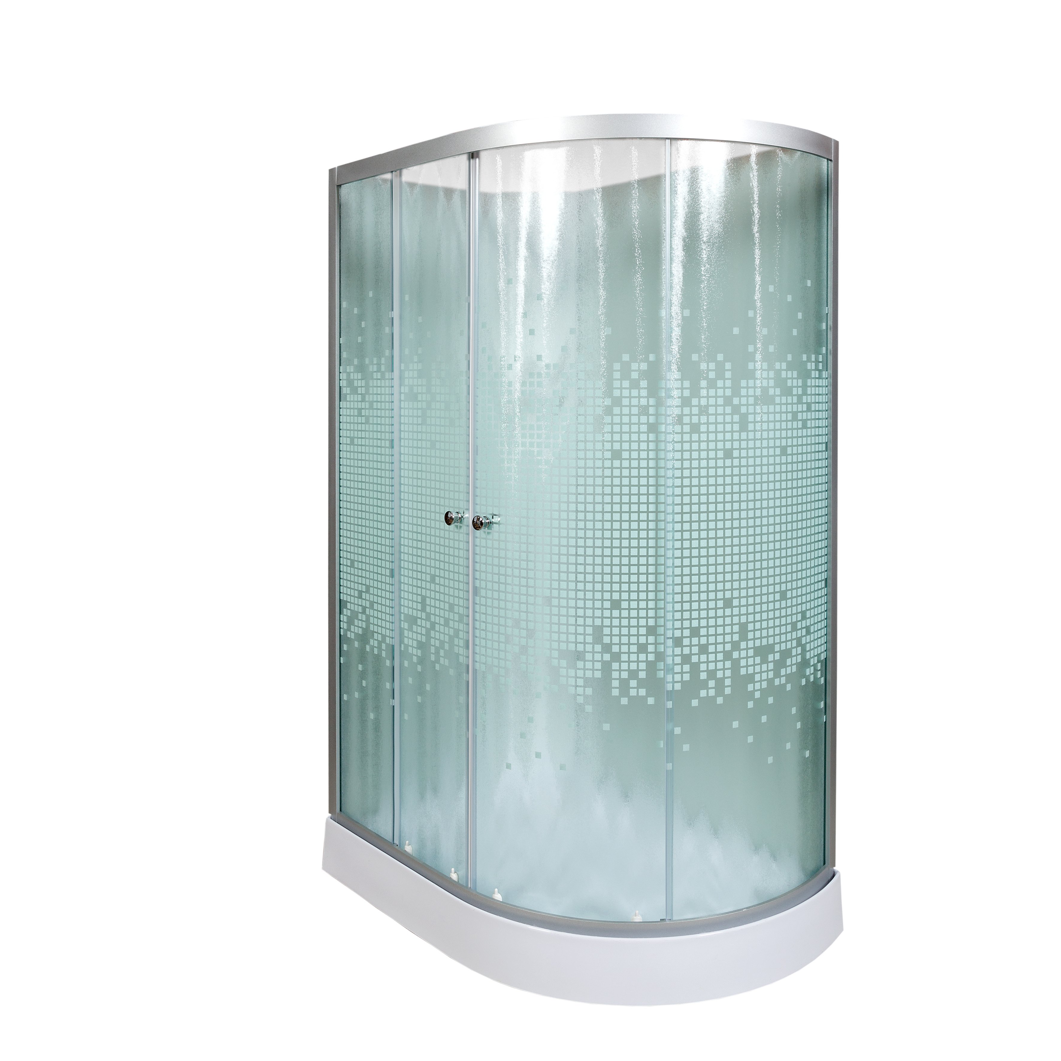 BМ1510 LED BLACK Душевая кабина DETO Серия ВМ L 902 L N без крыши - Вид №9