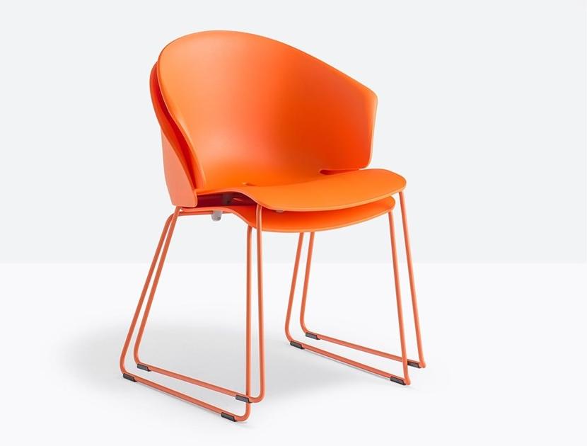 Pedrali Стул из полипропилена, штабелируемый салазками Grace 411 - Вид №3