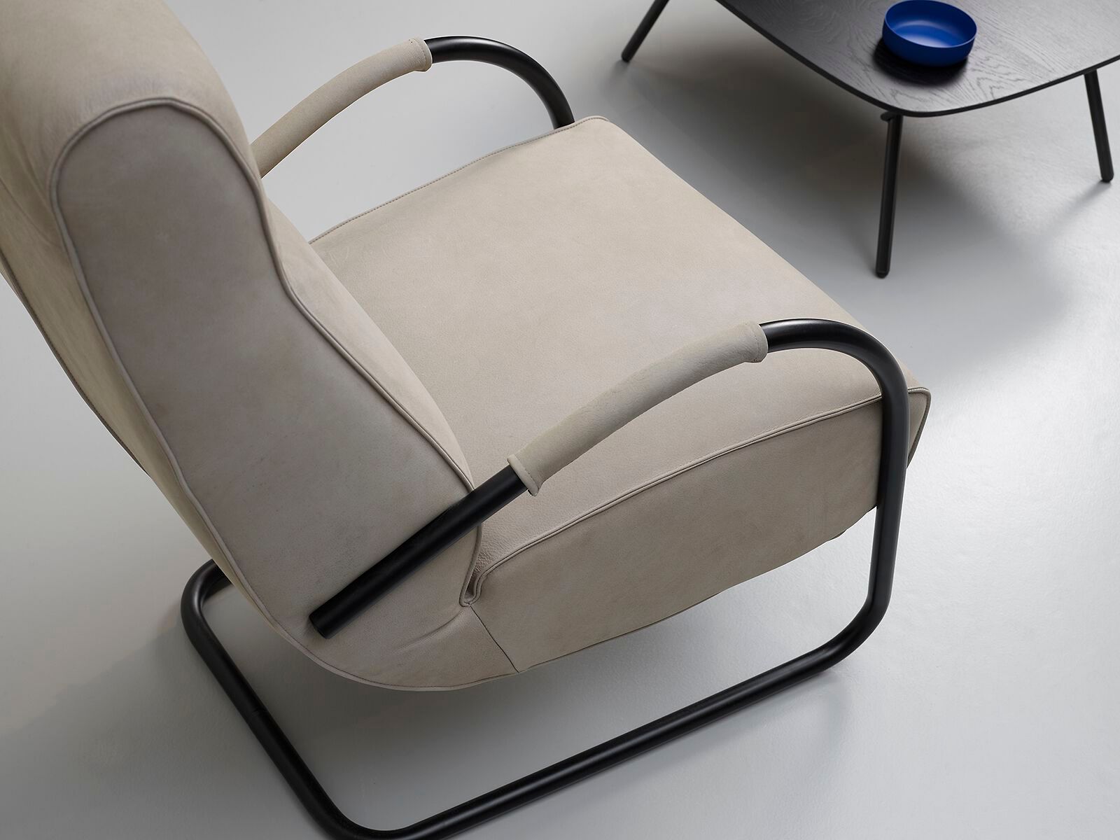 Кожаное консольное кресло с подлокотниками Jess Howard ARCH-00138934 - Вид №4