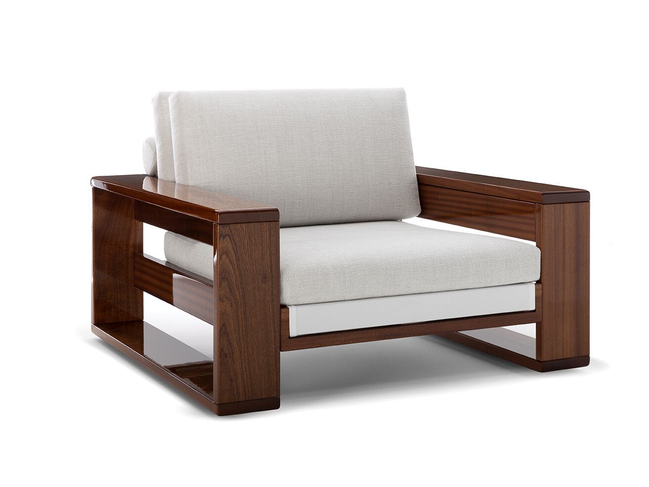 Садовое кресло из красного дерева и ткани Exteta Bellagio ARCH-00020897