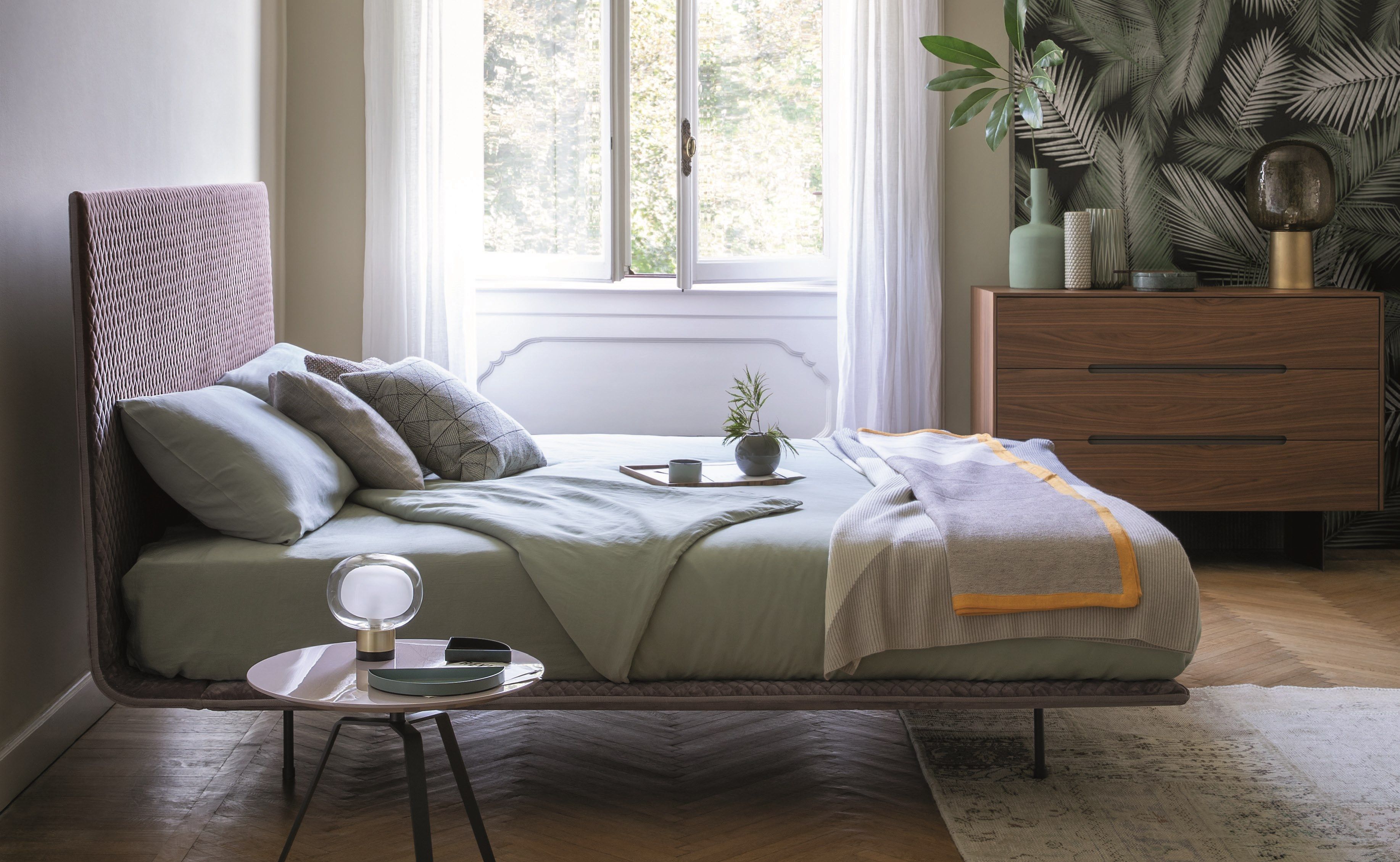 Съемная деревянная двуспальная кровать BONALDO тонкий ARCH-00137508 - Вид №5