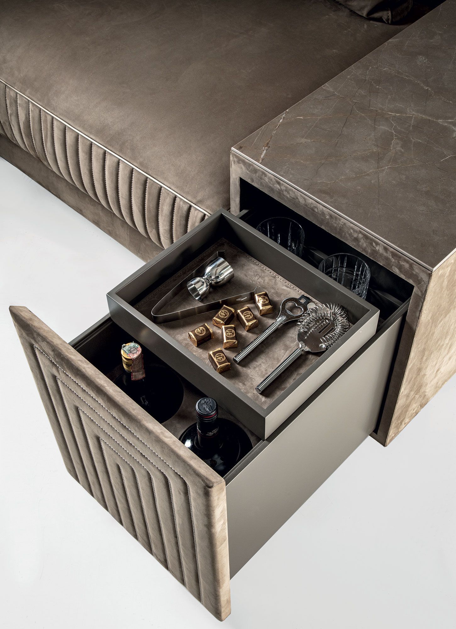 Модульный тканевый диван Vittoria Frigerio BRANDOLINI ARCH-00004613 - Вид №3