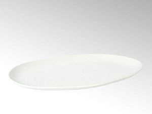 Овальная фарфоровая тарелка
