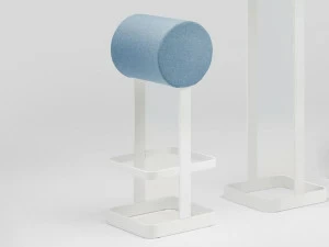 Ultom Табурет высокий, обитый тканью, с подставкой для ног Po-sto