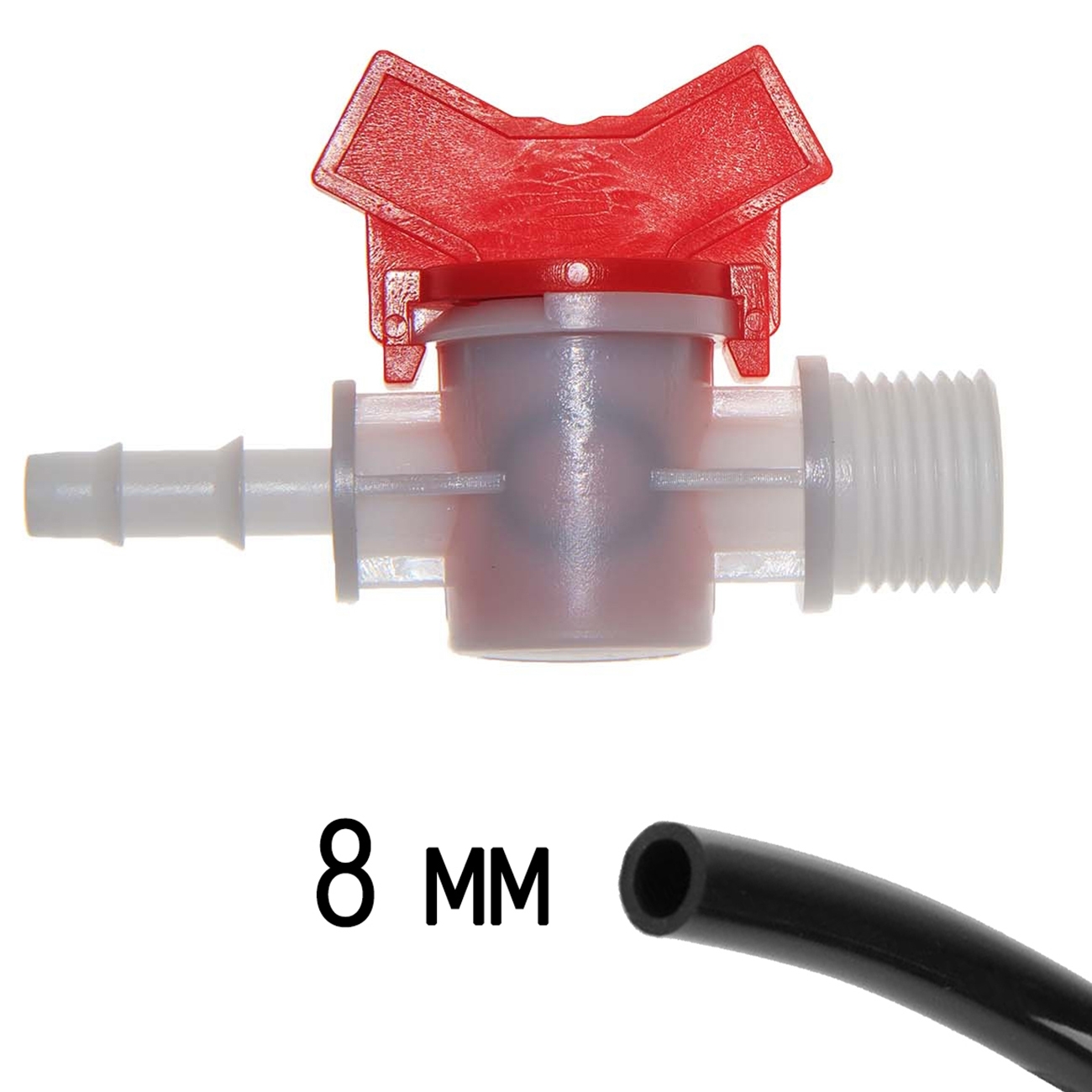 6501 Кран проходной шаровый 1/2 * 8 мм LAB.Space 