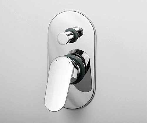 A13020 Встраиваемый комплект для ванны с изливом и верхней душевой насадкой WasserKRAFT  - Вид №1