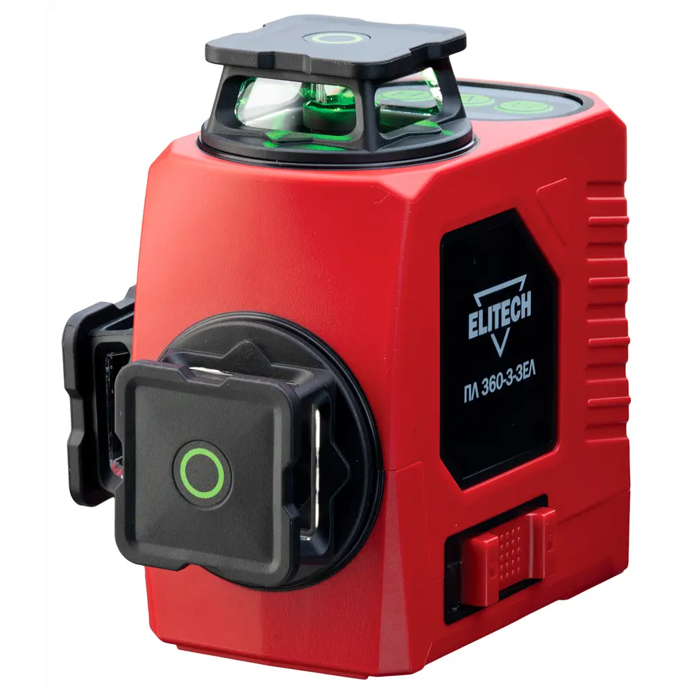 Лазерный нивелир Elitech ПЛ 360-3-ЗЕЛ с зеленым лучом и пультом ДУ 89363228 STLM-1463078