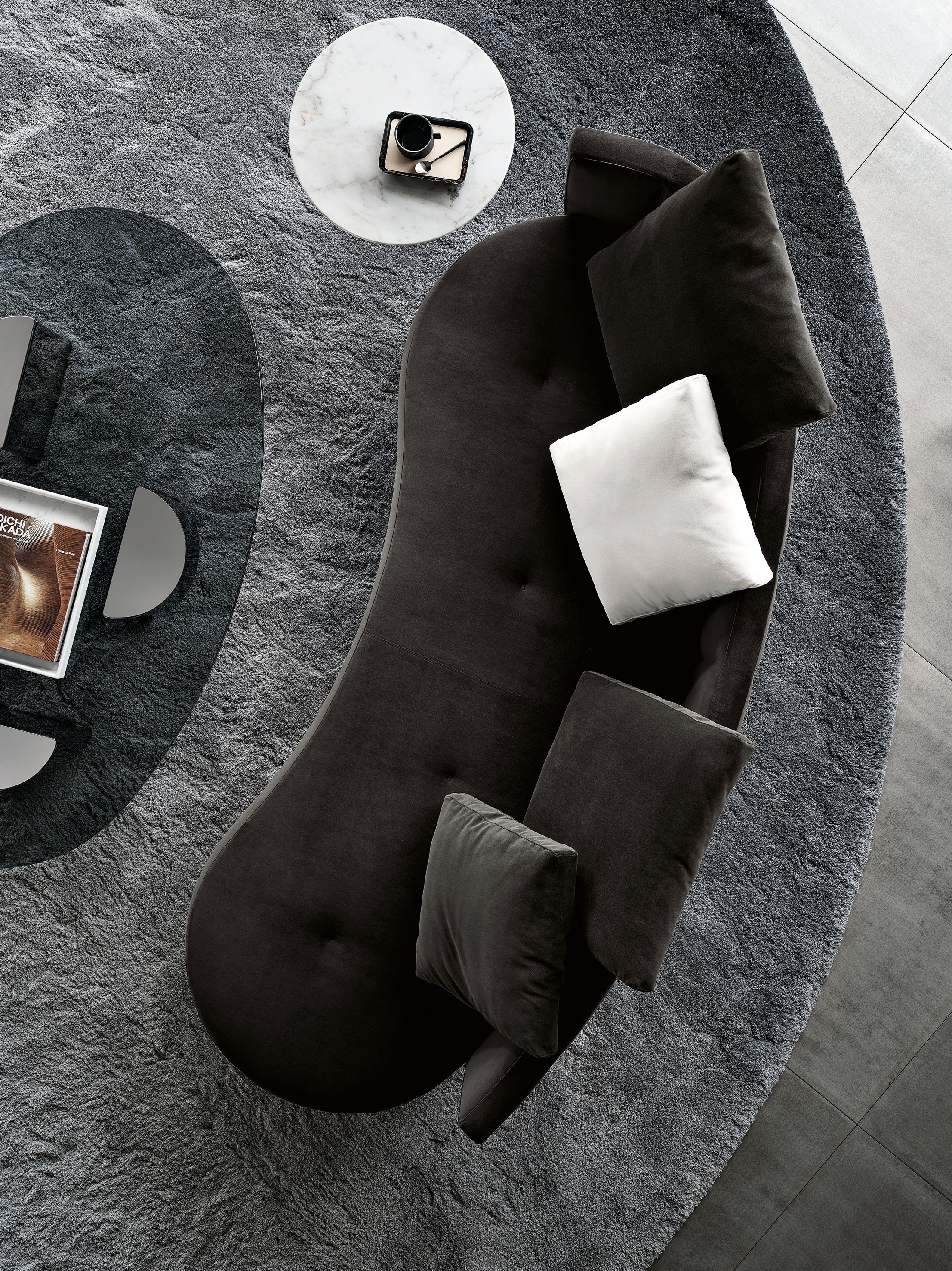 Кожаный изогнутый диван Minotti Torii Bold ARCH-00066441 - Вид №2