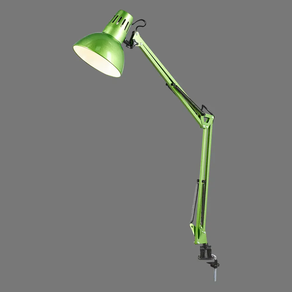 Рабочая лампа настольная KD-312 на струбцине, цвет зелёный CAMELION STLM-2002320 - Вид №2