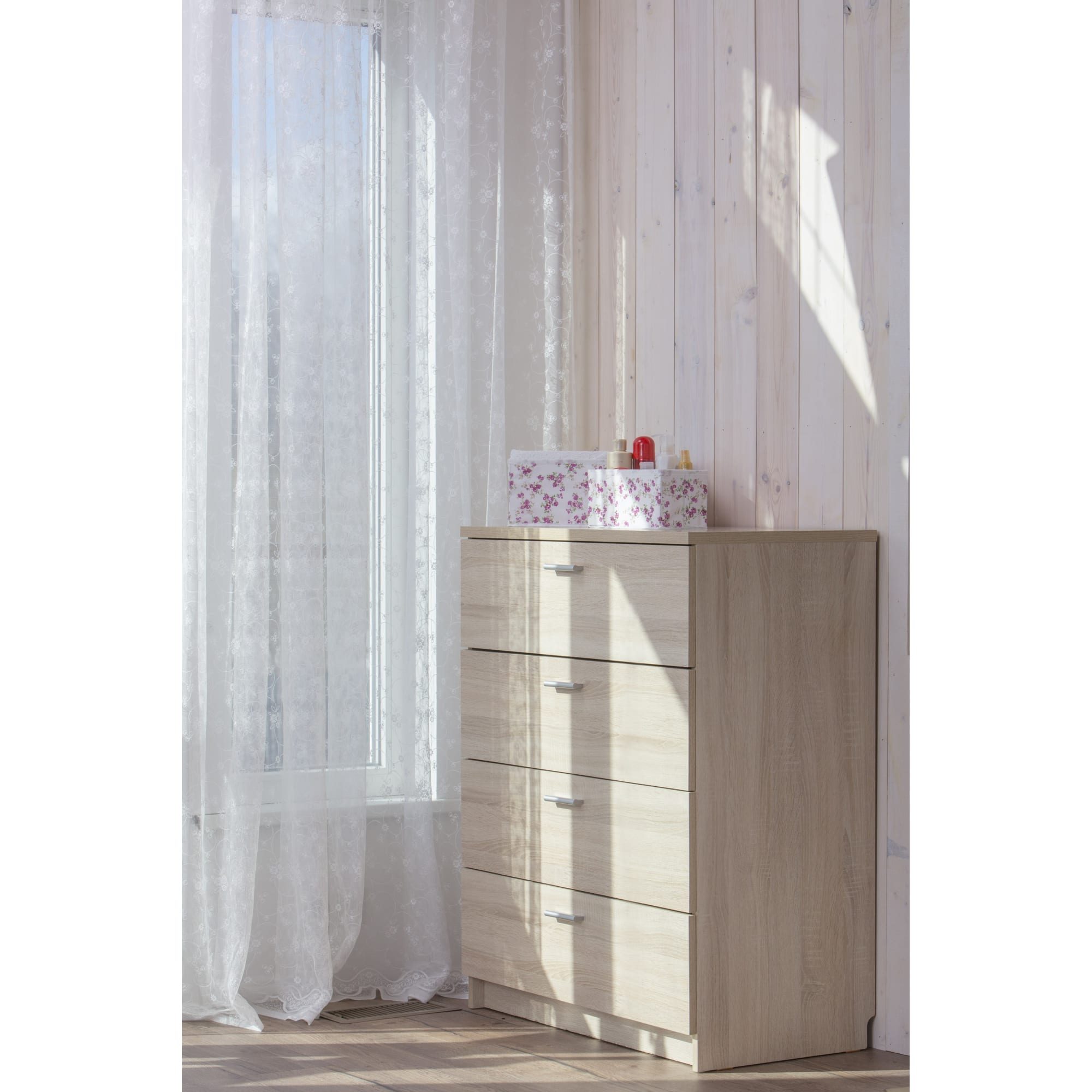 18592745 Каркас комода 99x80x44,3 см, 4 ящика, цвет дуб сонома Santreyd  - Вид №4