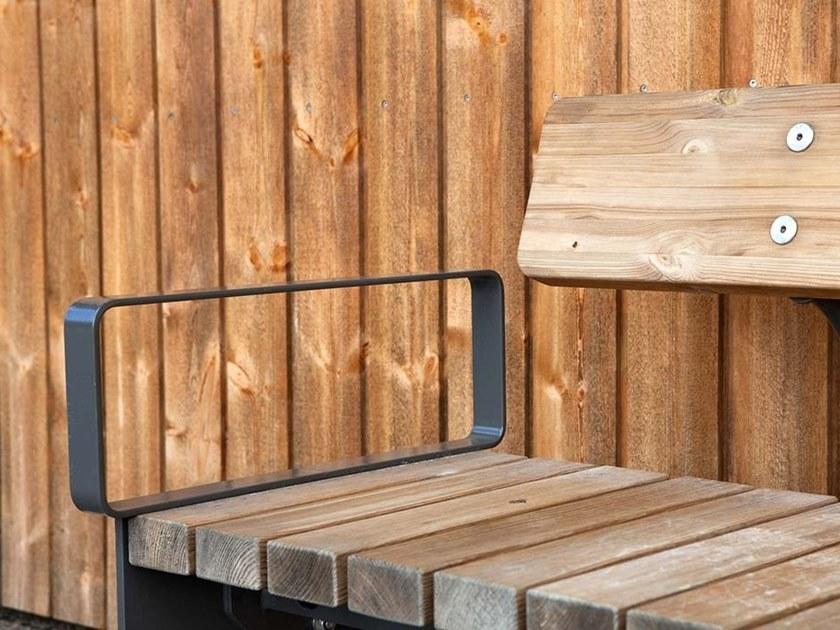 VESTRE Модульная скамья из стали и дерева со спинкой Vroom sun-id-1507607 - Вид №3