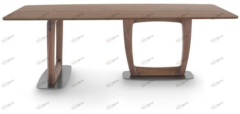 Pacini & Cappellini Прямоугольный обеденный стол из ясеня в современном стиле Aaron 5496