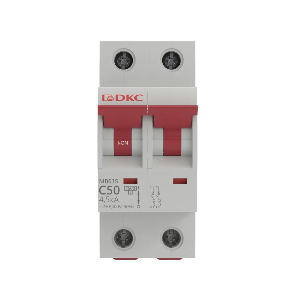 Автоматический выключатель DKC Yon 2P C50 А 4.5 кА STLM-2103435 - Вид №1