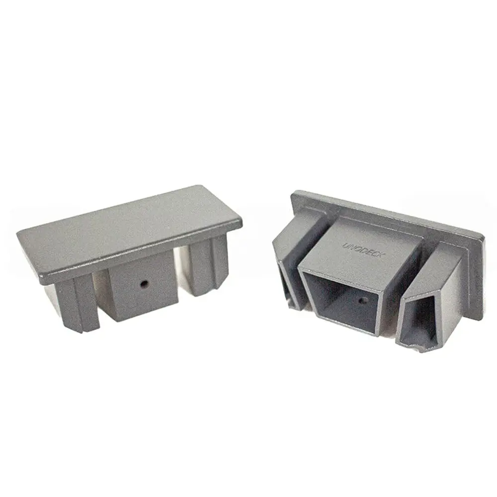 Заглушка для перил торцевая прямоугольная алюминий 40x45x90 мм серый Santreyd STLM-2074752