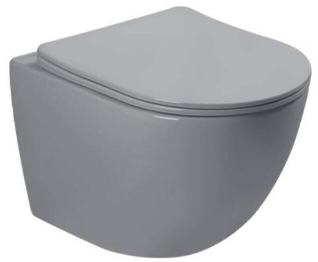 SL-5005MG Унитаз подвесной безободковый серый матовый LAB.Space 